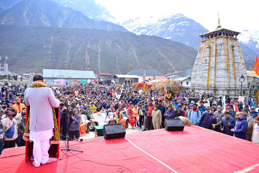 Chardham Yatra 2025: Portals of Badrinath to open tommorow, CM Dhami meets devotees
